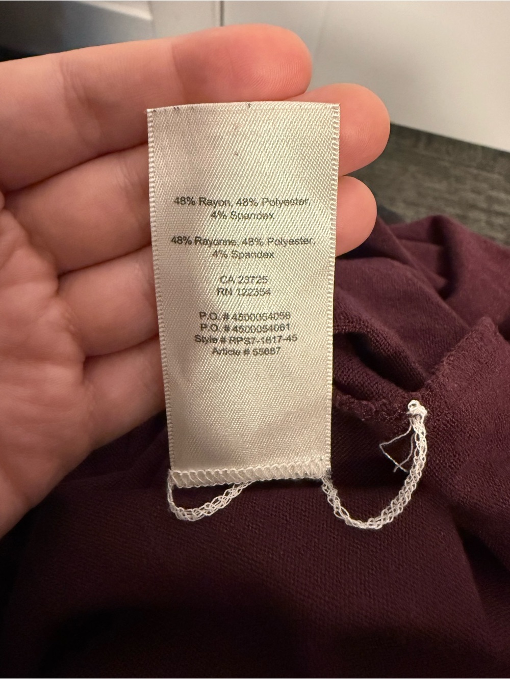 Wilfred Free Sleeveless Tank - Burgundy Wine - Picture 4 of 4